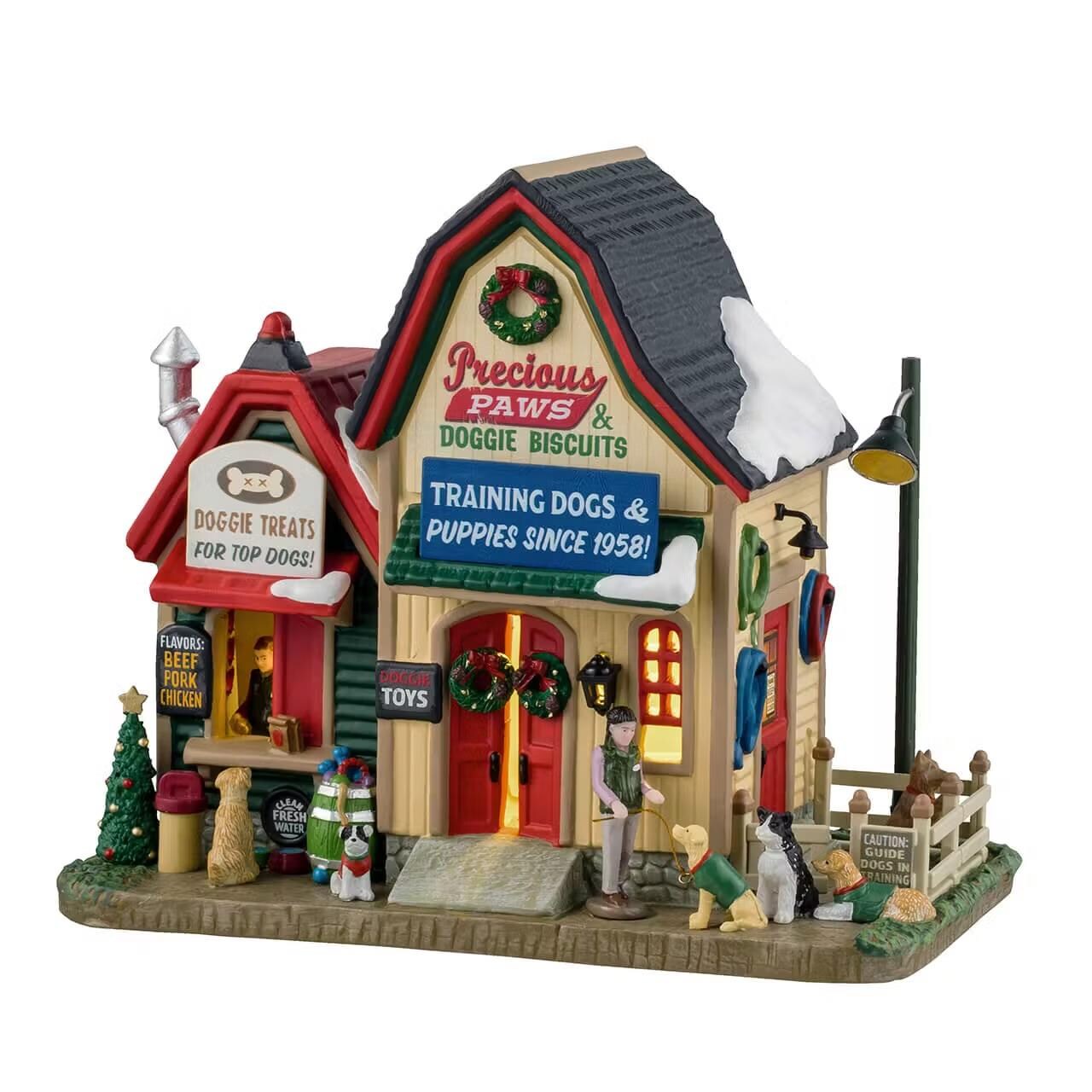 Lemax Harvest Crossing Village: Precious Paws & Doggie Biscuits